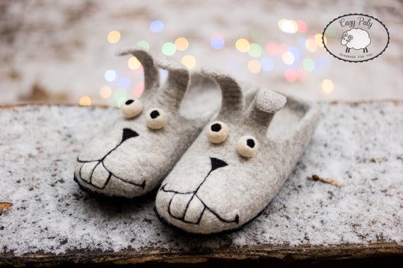 cute christmas slippers