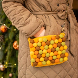 Yelloy Wolle Umhängetasche - Einzigartiges Geschenk für jeden AnlassAccessoires für Frauen Geschenk für sie Geburtstag einzigartiges Geschenk für Frau Mutter Boho-Stil