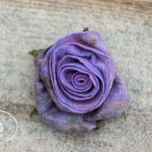 Mothers day jewelry Rose Brooch Rose Jewelry Felted Flower Brooch Needle Felted Rose Felt Brooch Wool Flower Gift for her felted brooch image 4