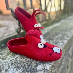 Felted Wool Bunny Slippers: Women&#39;s Cozy Easter Shoes