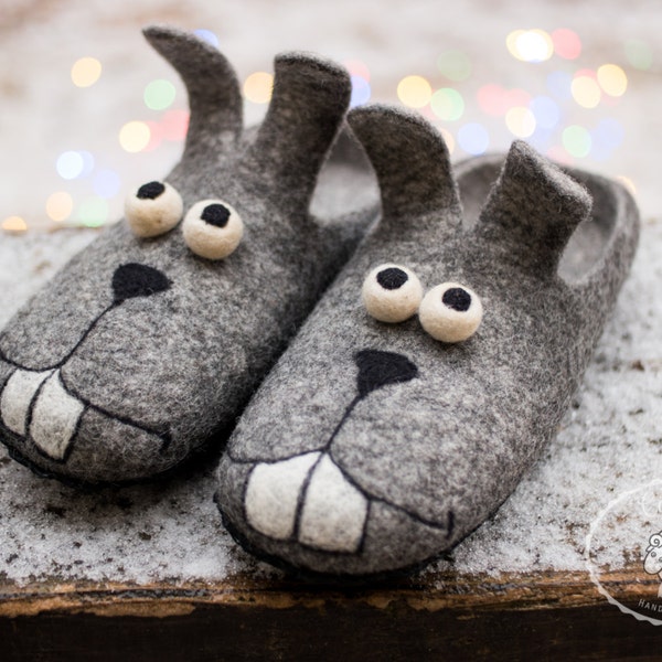 mens bunny slippers