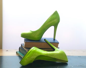 lime green stilettos