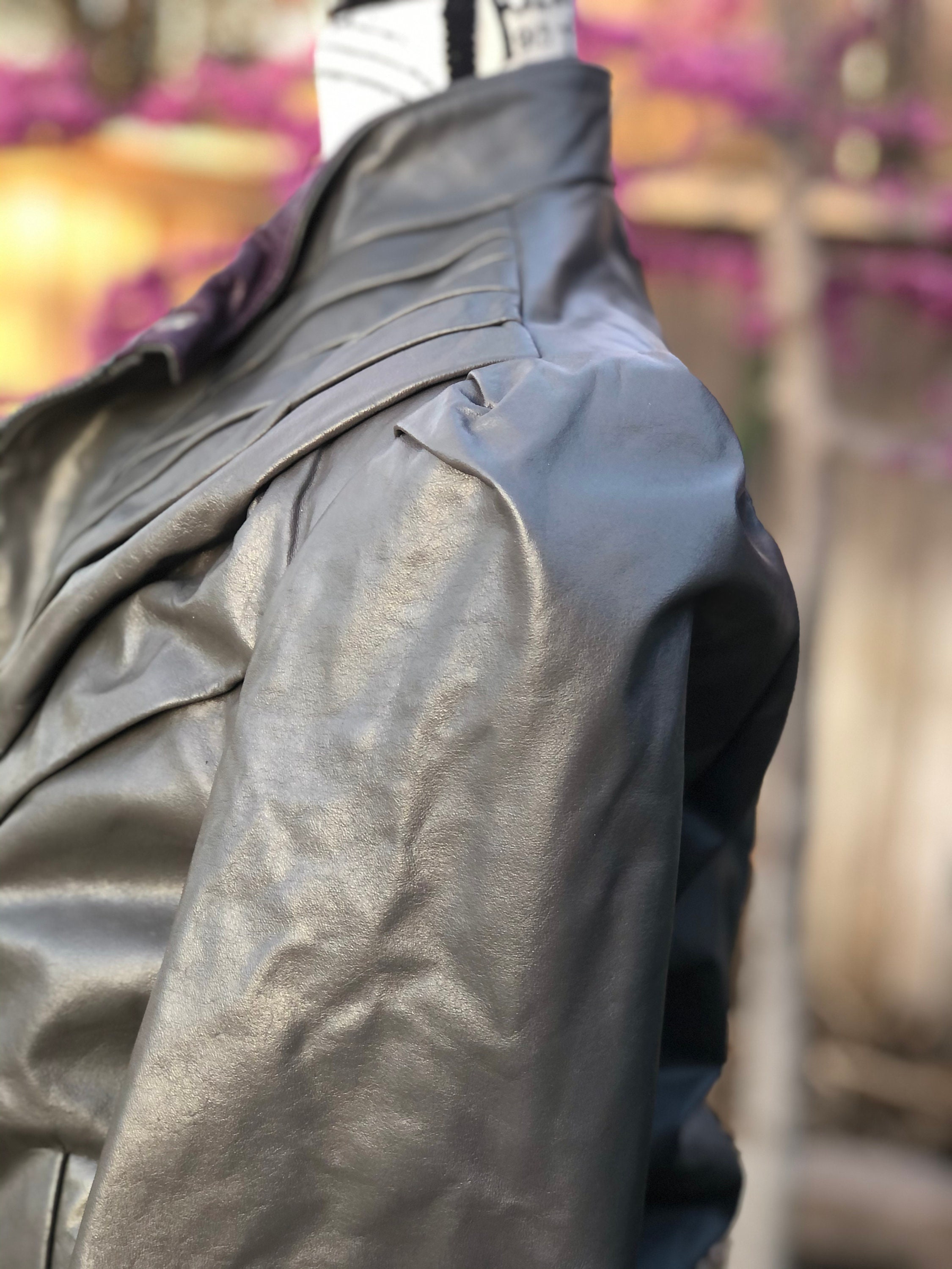 Rock Star Leather Jacket, Rare 80s Vintage Cropped Leather