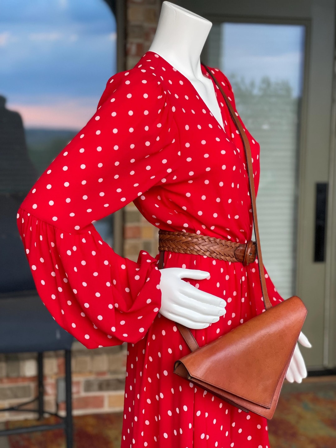 Red Polka Dot Maxi, Flowy Boho Dress, Size M/L Etsy — free download