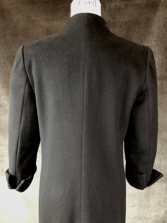 Black Trench Coat, Dark Academia, Military Style … - image 6