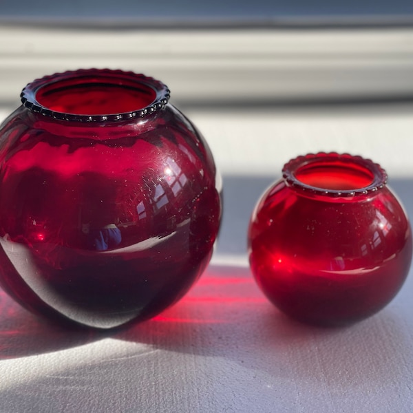 Red Depression Glass Etsy