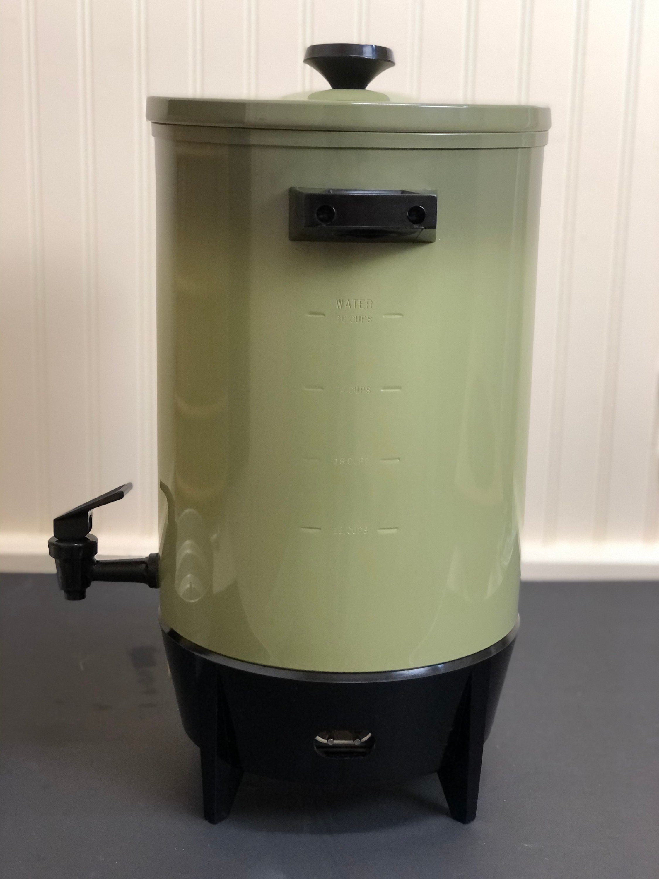Vintage 1960s Percolator Large Coffee Urn Avocado Green 30 Etsy
