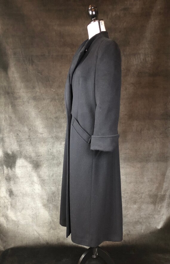 Black Trench Coat, Dark Academia, Military Style … - image 3