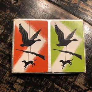 Vintage Whitman Bridge vintage butterfly Double Deck 2 Decks Playing Cards