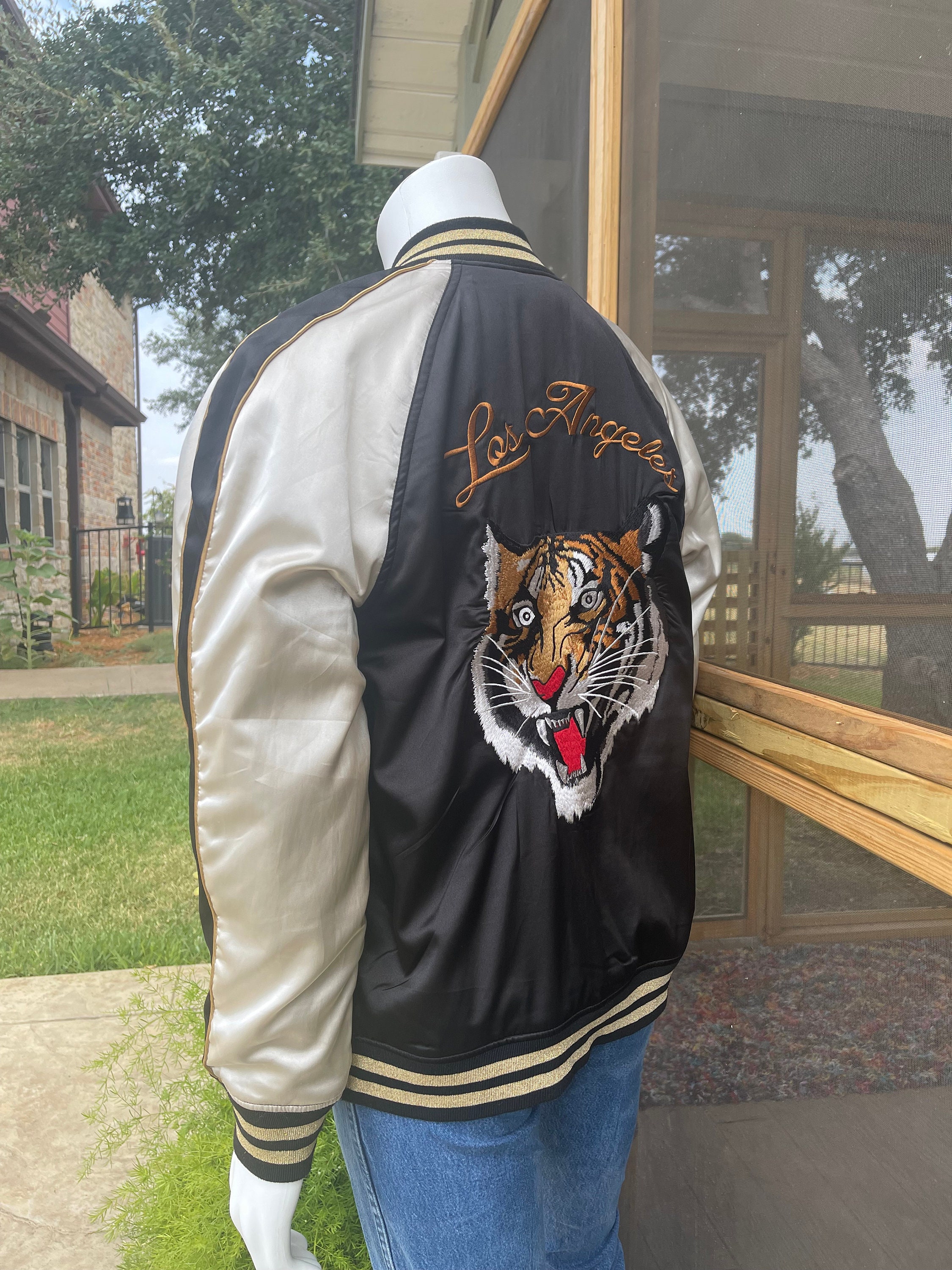 Satin store tiger jacket
