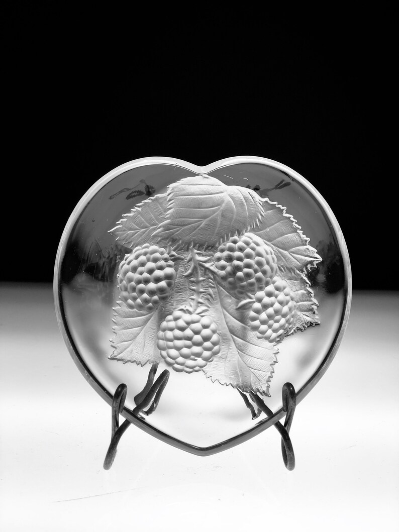 Vintage glass fruit embossed jelly jam dishes strawberries Etsy