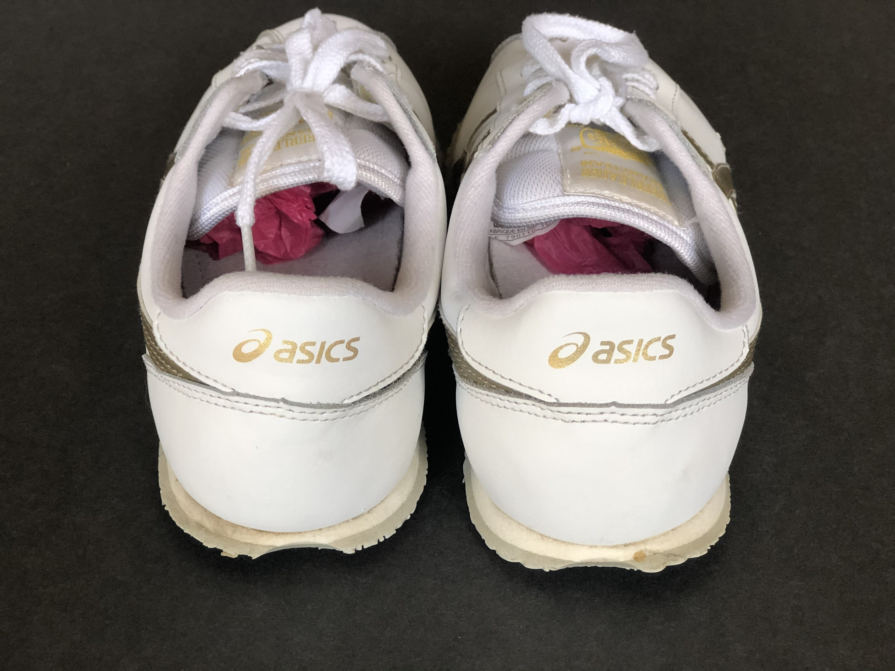 Asics Cheerleading Shoes 7.5 Vintage White Gold ASICS Retro Etsy
