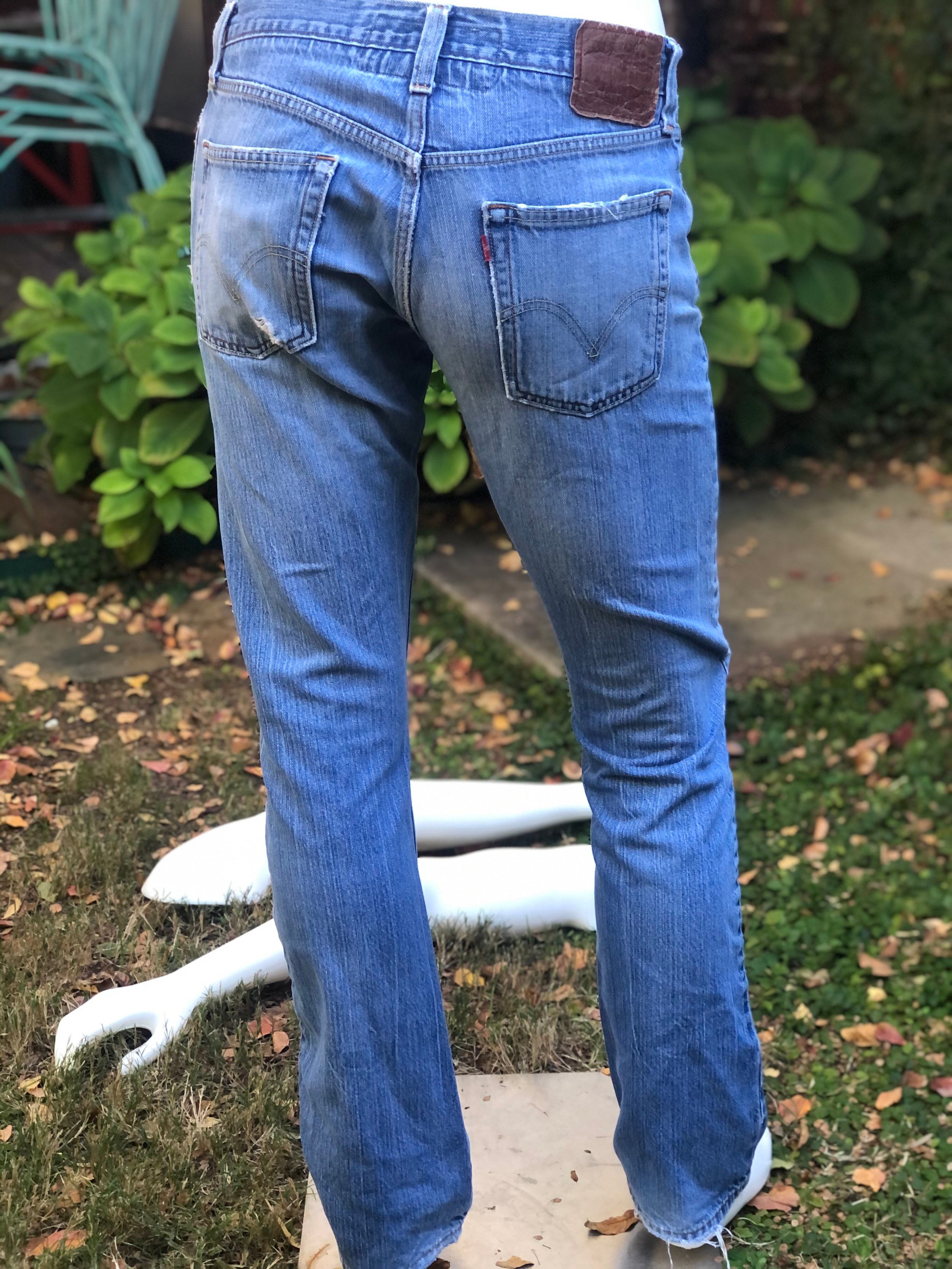 Worn Vintage Levi Jeans Mens Womens Unisex Vintage Denim | Etsy