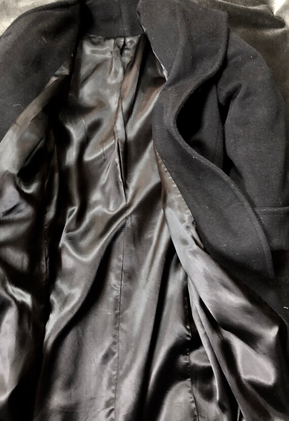 Black Trench Coat, Dark Academia, Military Style … - image 8
