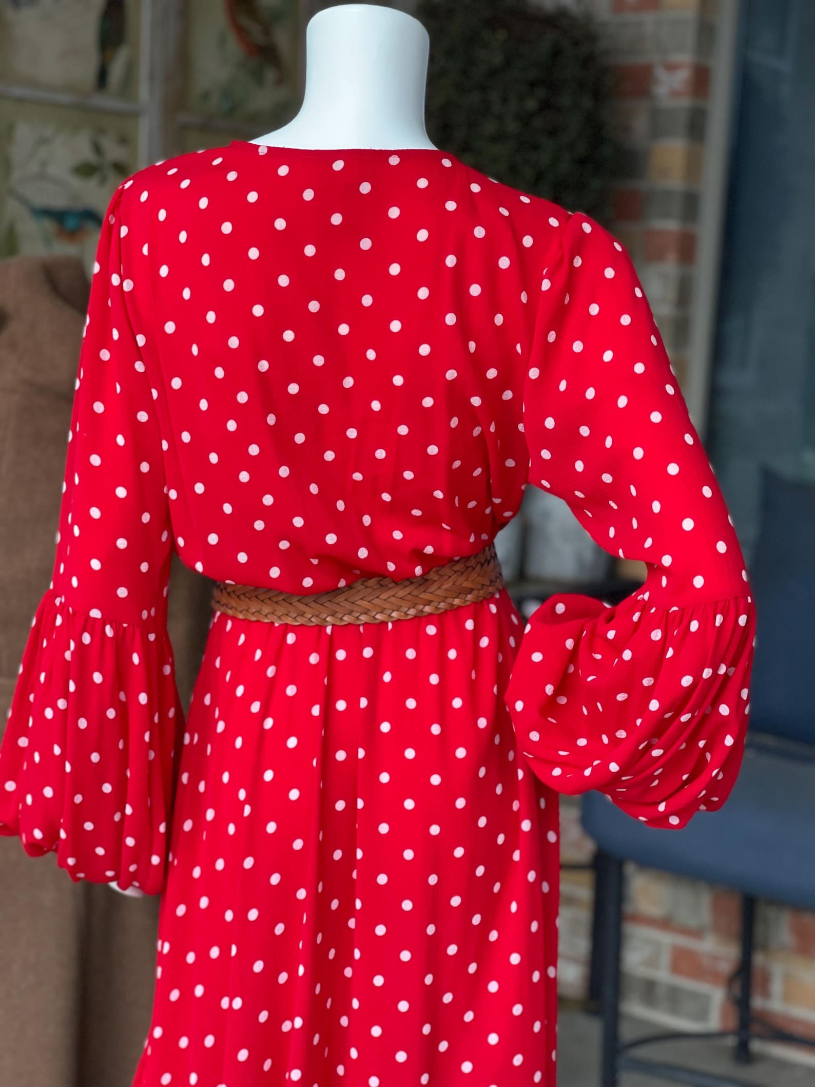 Red Polka Dot Maxi, Flowy Boho Dress, Size M/L Etsy — free download