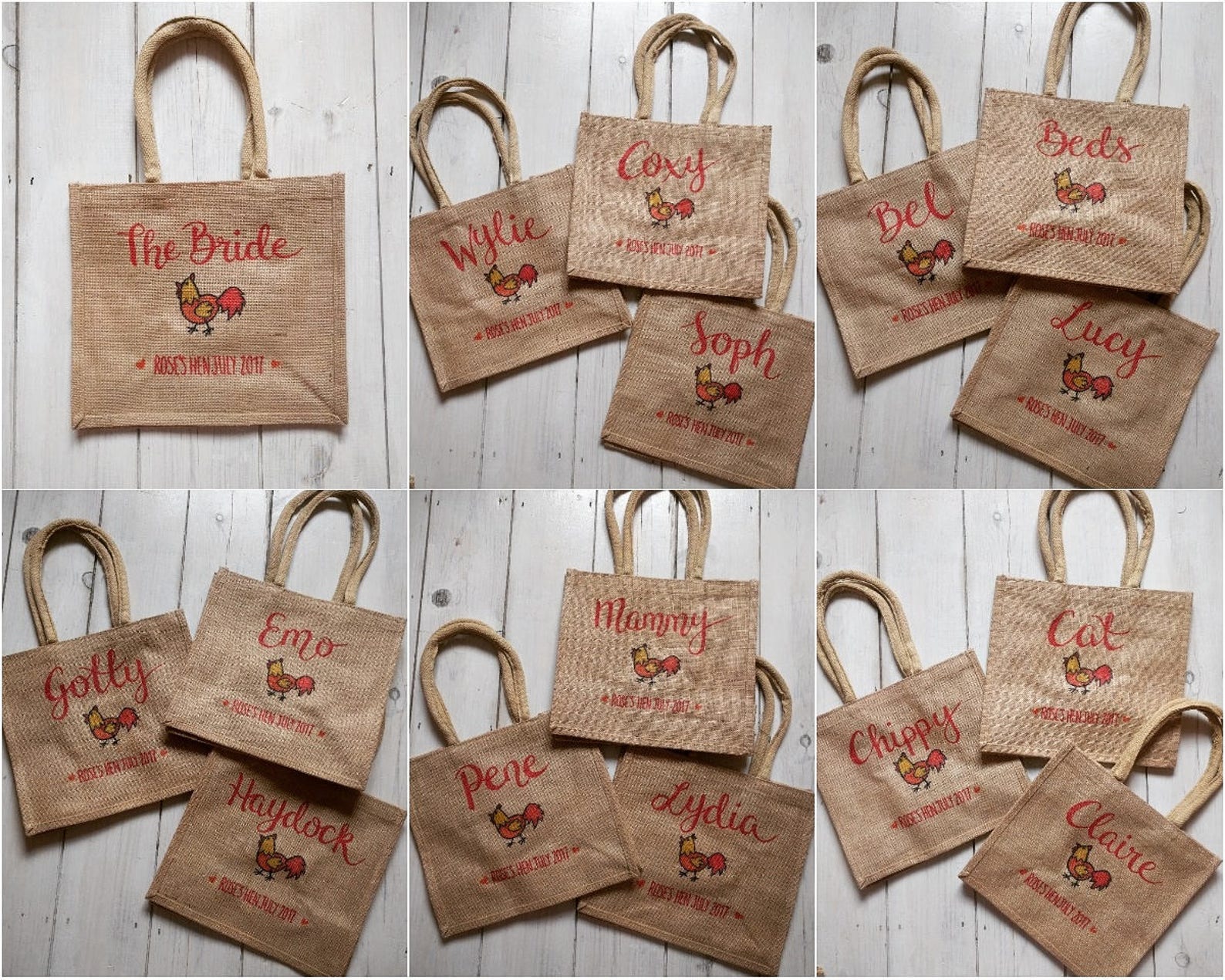 Personalised Bag Custom Bags Bride and Hen Party Bags Etsy UK