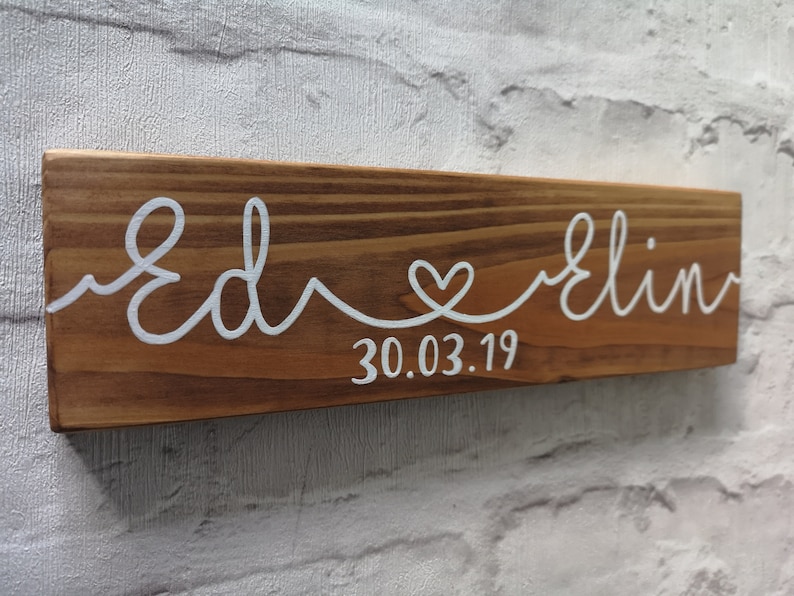 Personalised Family Name Sign custom wooden sign with any names, personalised family sign, wedding gift, wedding present, anniversary gift image 7