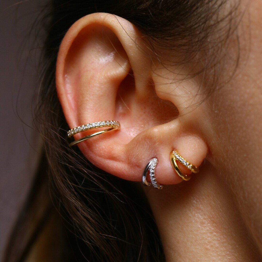 MEJURI 軟骨ピアス シングル Cartilage Solo Diamond Mini Hoop MEJURI 軟骨ピアス シングル Cartilage Solo Diamond Mini Hoop