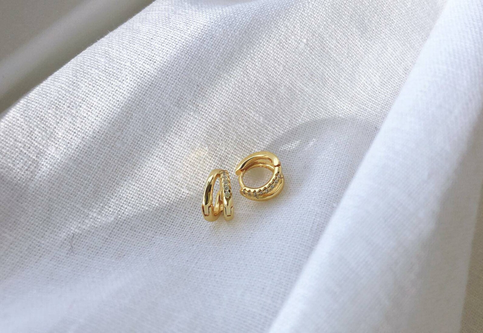 Hugo Double Hoop Earring main image 0