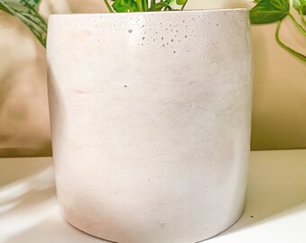 Gray Handmade 5.5" Cement Pot