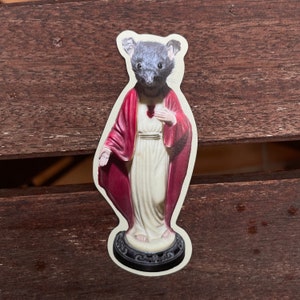 Mouse head magnet, fridge magnet, weird magnet