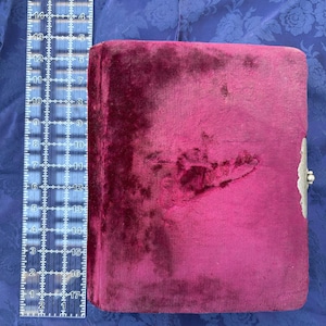 Antique Victorian Photo Album Velvet Cover, Vintage photo album, Cabinet Card Photo Album, Perfect for Altering, Collecting or Repurposing