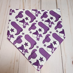 Tarleton State University Texan Boot Personalized Dog Snap Bandana