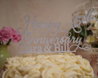 50th anniversary cake topper