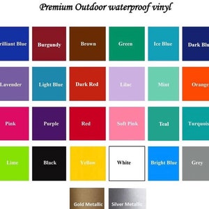 Może przedstawiać: Tabela z 20 r&oacute;żnymi wzorami kolor&oacute;w winylu. Kolory obejmują: Niebieski błyszczący, Burgund, Brązowy, Zielony, Niebieski lodowy, Niebieski ciemny, Lawenda, Niebieski jasny, Czerwony ciemny, Lila, Menta, Pomarańczowy, R&oacute;żowy, Fioletowy, Czerwony, R&oacute;żowy jasny, Szmaragdowy, Turkusowy, Limonowy, Czarny, Ż&oacute;łty, Biały, Niebieski jasny, Szary, Złoty metaliczny i Srebrny metaliczny.