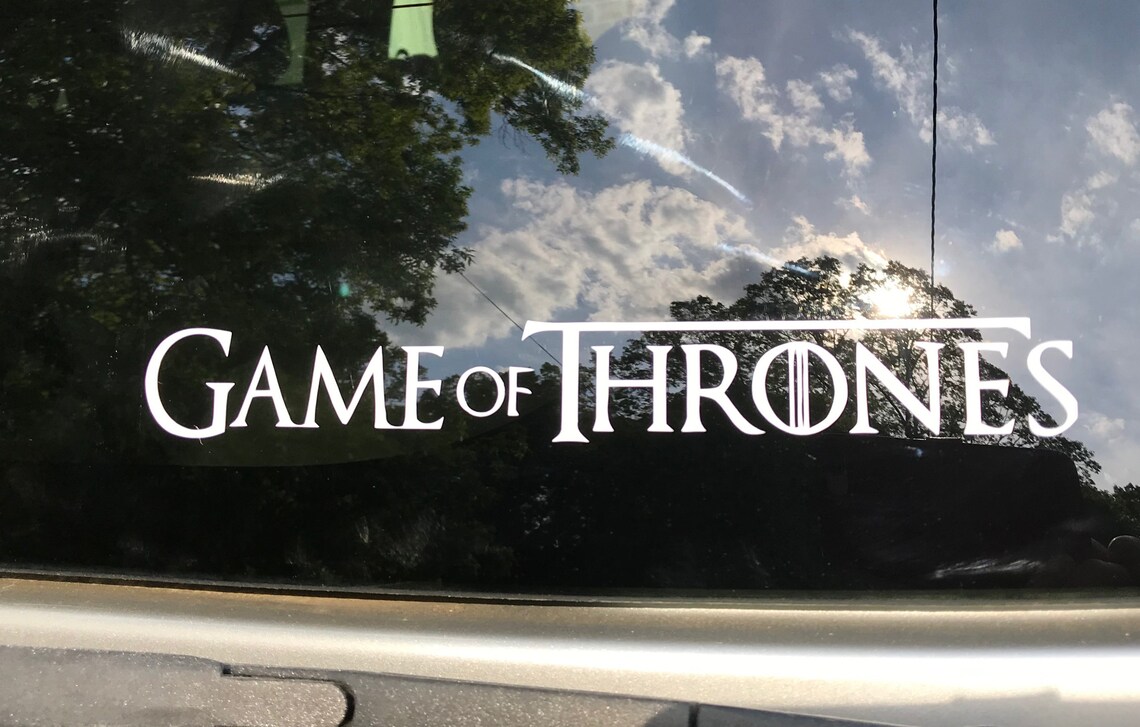 Game of Thrones Inspired Car Decal Game of Thrones Car Decal Etsy