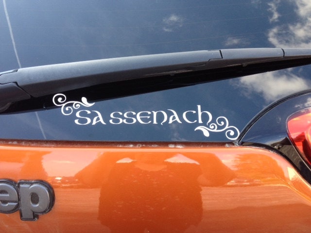 Outlander Decal "Sassenach",  Sassenach car decal