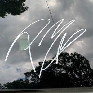 Post Malone "Posty" Vinyl Car Decal, Post Malone autograph decal, Posty autograph Laptop decal, Post Malone "Posty" autograph sticker.