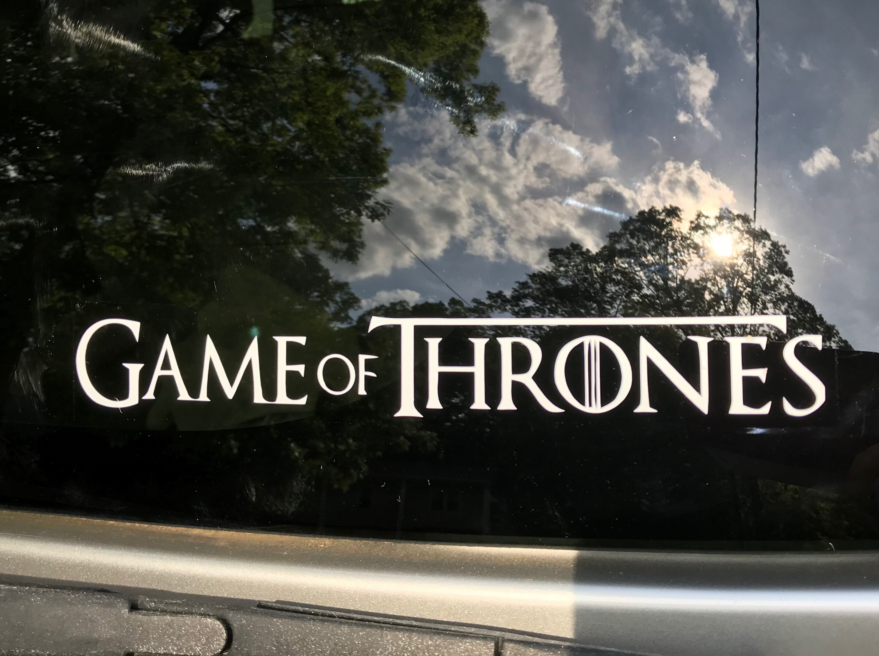 Game of Thrones Inspired Car Decal Game of Thrones Car Decal Etsy