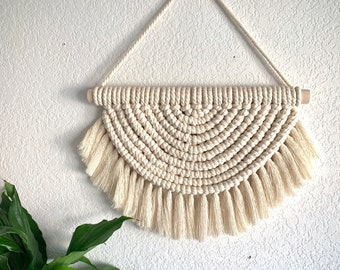 Macrame Wall Hanging, Half Moon, Tapestry