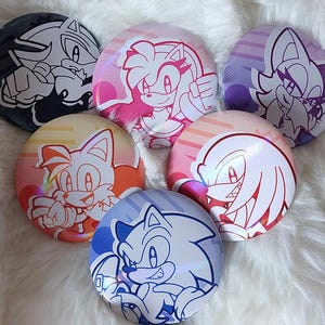 Chibi Sonic & Friends Badges