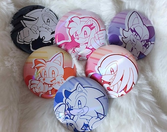 Chibi Sonic & Friends Badges