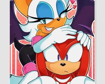 Knuckles and Rouge Art Print