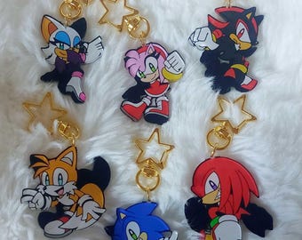 Chibi Sonic & Friends Acrylic Charms