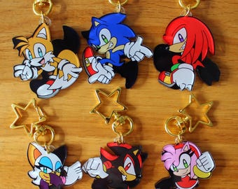 Chibi Sonic & Friends Acrylic Charms