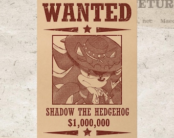 Outlaw Shadow Wanted Poster