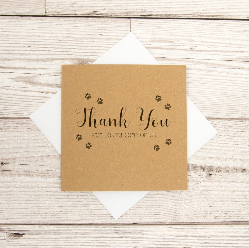 Thank You For Taking Care Of Me Dog Card Vet Thank You