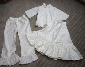 Antique Reproduction Little Girl, Children's Bloomers, Skirt and Tiny Tots Blouse, Theater, Play