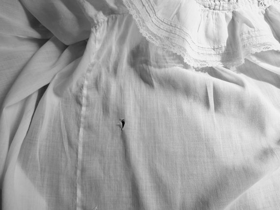 Antique 1910's Girl's White Party Dress W Hand Ma… - image 6