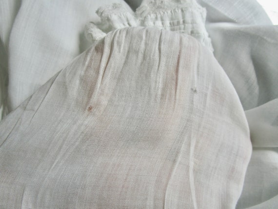 Antique 1910's Girl's White Party Dress W Hand Ma… - image 10