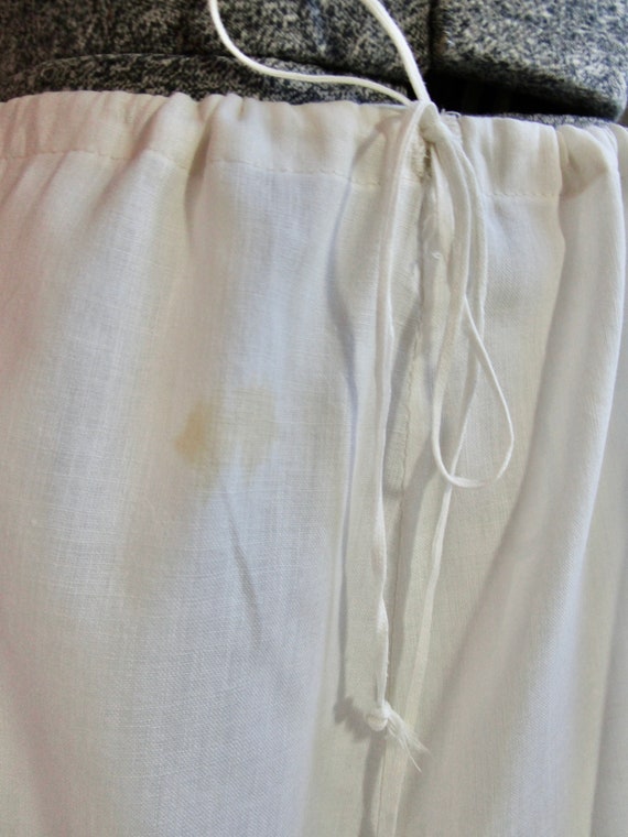Antique Edwardian Petticoat Skirt W French Valenc… - image 6