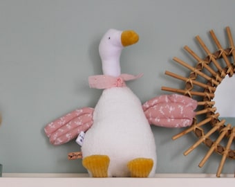 Baby Comforter Mrs Goose | Goose Plush, Plush Toy, Goose Plushie, Goose Lovey, Goose Stuff Animal, Baby Comforter, Lovey, Baby Lovey, Pink