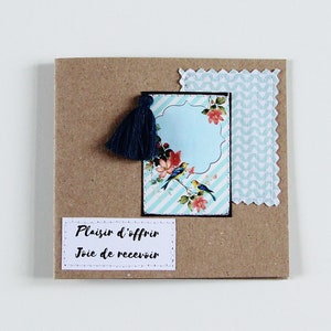 Carte avec Message Positif, Carte Anniversaire Vintage Carte Anniversaire Femme, Carte d'Accompagnement, Carte Voeux Femme