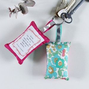 Motivation Keyring, Inspirational Keyring, Key Ring, Positive Phrase, Quote, Happiness, Betsy Liberty Fabric, Encouragement