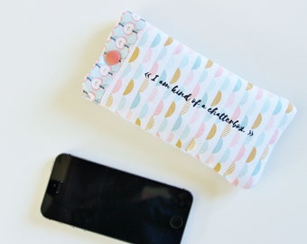 Bolsa para celular, bolsa para celular em tecido, suporte para celular, capa para iphone em tecido, capa para celular, capa para celular