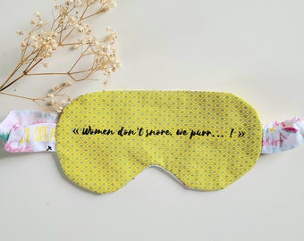 Reversible Sleep Mask, Eye Sleep Mask, Eye Mask, Sleep Mask, Sleep Mask for Women, Quote Sleep Mask, Travel Gift for Women, Mask for Sleep